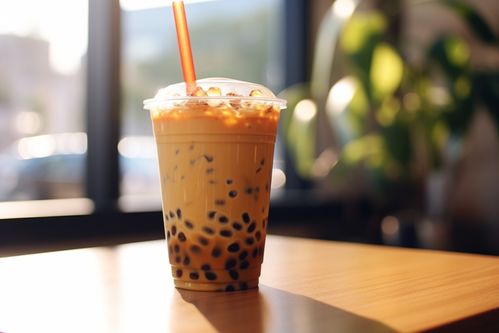 浓郁的珍珠奶茶饮品摄影图片 广告素材 下载至来源处